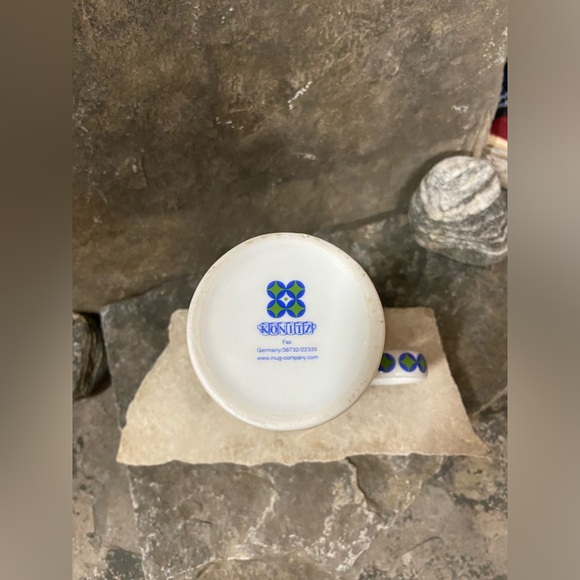 Blue and Green Geometric Pattern Mug - Picture 4 of 4